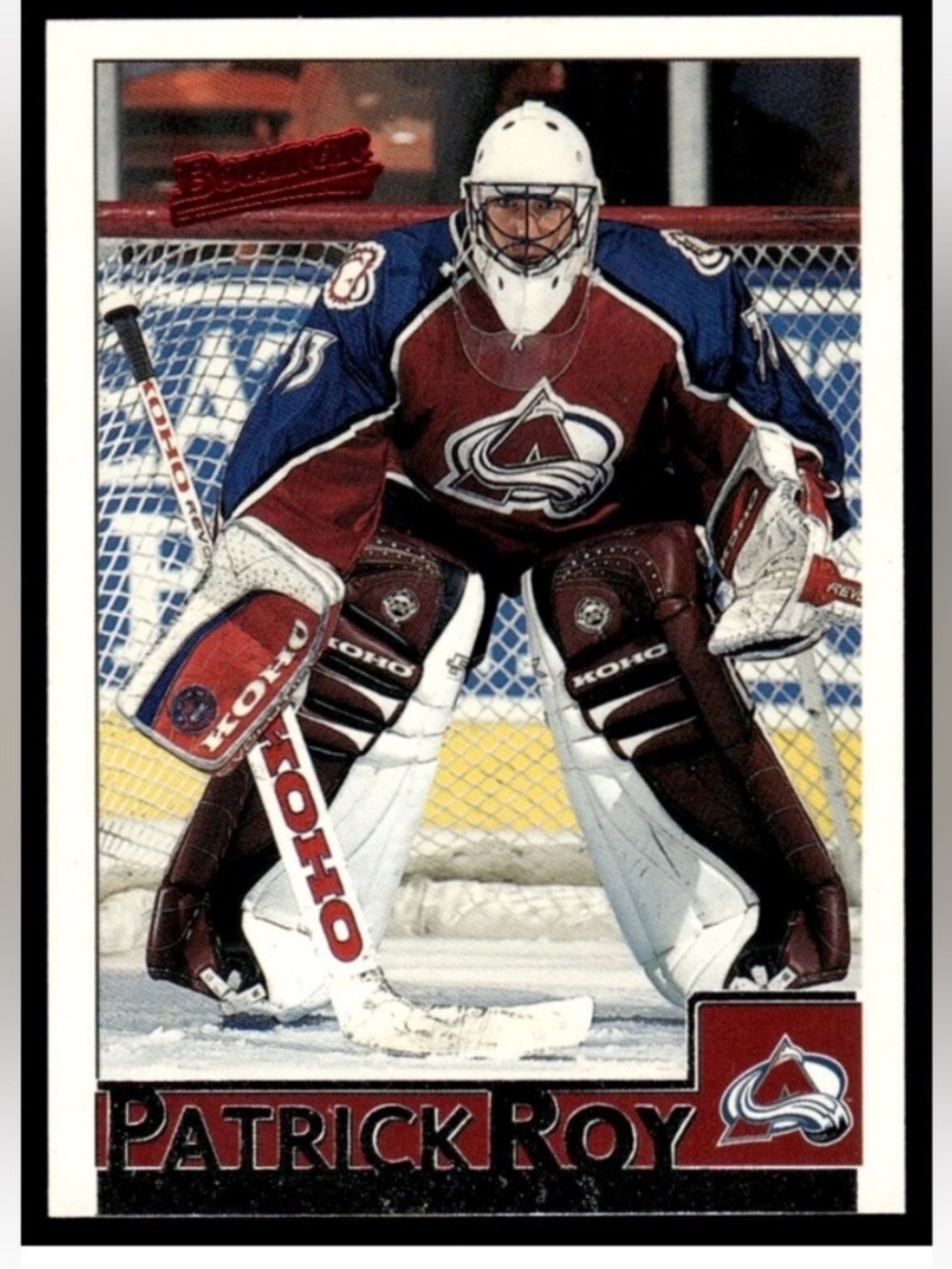 Patrick Roy 1996/97 Bowman Colorado Avalanche Hockey Card